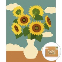 아트조이 물감 2배 DIY 명화그리기 40 x 50 cm, 나와 고흐와 해바라기