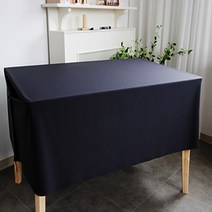 생활방수 테이블보, BLACK, 180 x 155cm