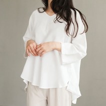 비나인 여성용 데니앙 린넨 블라우스