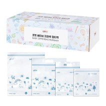 코멧 베이비 지퍼백 4종 멀티팩 세트, 1개