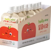 아올다 hello 아이 달콤사과 주스 100ml x 10p, 사과맛, 1000ml, 1개