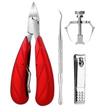 실속 발톱깍이 세트, 레드, 1개