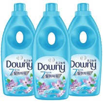 다우니 탈취파워 레몬그라스와 라일락 초고농축 섬유유연제 본품, 1.05L, 3개