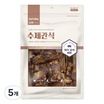 네츄럴랩 반려견 수제간식 300g, 5개, 돼지갈비