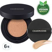 참존 비건 콜라겐 쿠션 15g, 02 샌드 베이지, 6개