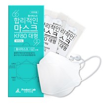 크린웰 합리적인 마스크 개별포장 화이트 대형 KF80, 1매, 20개