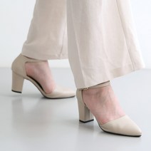 단골언니 여성용 블랑쉬 사이드 오픈 메리제인 펌프스 힐 7cm