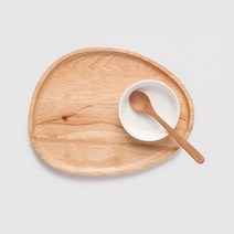 아카시아 모닝 디저트 받침 중