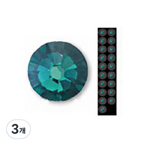 와사비네코 미미츠보 오시스틱 귀지압패치 쥬얼리 스톤 M, 에메랄드, 3개