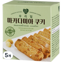 에코맘하우스 우리밀 마카다미아 쿠키, 5개, 100g