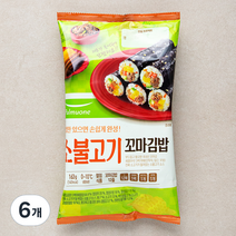 풀무원 소불고기 꼬마김밥 키트, 163g, 6개