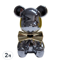 도그독 크롬베어 차량용 방향제 실버 C NO5 파우더리, 2개