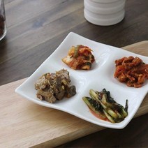 쓰임 4절 나눔접시, 마일드 화이트, 1개