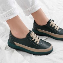 슈아 여성용 가죽 깔끔매력 탄탄 스니커즈