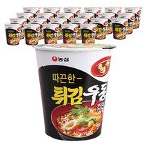 농심 튀김우동 컵면, 62g, 24개