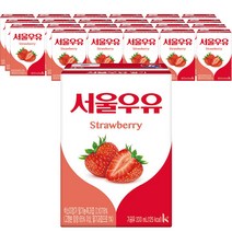 서울우유 멸균딸기우유200ml, 200ml, 24개