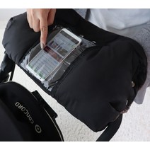 하늬통상 일체형 보아 유모차 핸드머프, 블랙