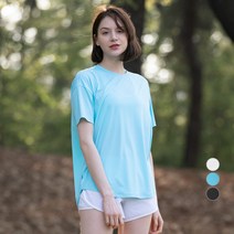 로또 여성용 반팔 릴렉스 핏 로고 티셔츠 CJ