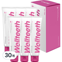 웰킵스 웰티스 화이트닝케어 미백치약 6p, 100g, 30개