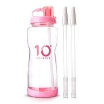 10도씨 빨대물통 2L + 추가빨대 2p, 체리블라썸