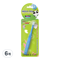 메가텐 럭스360 유아칫솔 1P_2단계 (25개월~4세), 랜덤 발송, 1개, 6개