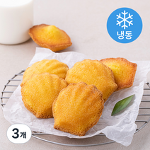 맘쿠킹 우리밀 레몬 마들렌 생지 (냉동), 3개, 176g