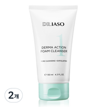 닥터이아소 더마 액션 폼 클렌저, 130ml, 2개