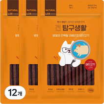 네츄럴랩 강아지 견탐구생활 스틱 간식 100g, 이베리코돼지고기, 12개