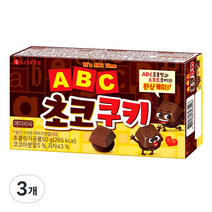 ABC 초코 쿠키, 50g, 3개