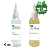 글로우몬스터 프리미엄 청귤 추출물 100ml + 3Kda 올리고 히알루론산 2% 원액 100ml, 4세트