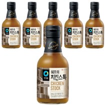 청정원 쉐프의 치킨스톡, 340g, 6개