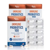 퍼펙트바이오틱스 이뮨 유산균 프로바이오틱스 100, 3개, 30캡슐