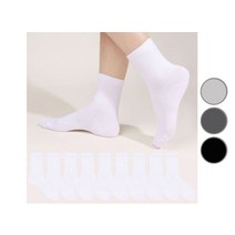 두발로 여성용 스프링 중목 양말 10켤레