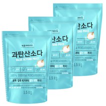 무궁화 바른세제연구소 과탄산소다 세제, 1.5kg, 3개