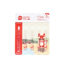 비앤비 유아칫솔 1단계 뮤아 5p, 투명, 1개, 5개입