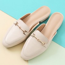 착한구두 페이지 여성용 레더 미들힐 뮬 블로퍼 BFLTS0b3900