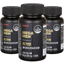 GNC 메가맨 멀티비타민 앤 미네랄, 90정, 3개