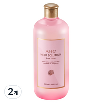 AHC 허브 솔루션 로즈 토너 AD2, 500ml, 2개