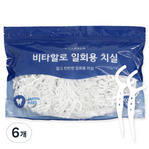 비타할로 일회용 치실, 600개입, 6개