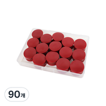 마그피아 칼라원형 자석홀더 무광 중, 빨강, 90개