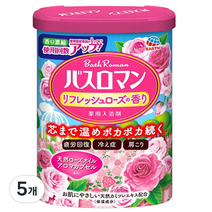 바스로망 입욕제 릴렉스 장미, 600g, 5개
