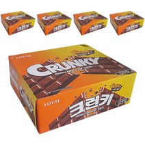 롯데제과 크런키 초콜릿, 34g, 60개입