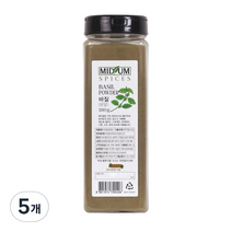 향신료 바질 가루 분말, 280g, 5개
