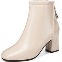 몬드스팟 여성 젠토 라운드 통굽 기모안감 앵글 부츠 7cm YT_RB1022_MA