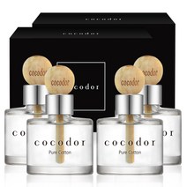 코코도르 우드볼 차량용디퓨저 50ml 2개입, 퓨어코튼, 2세트