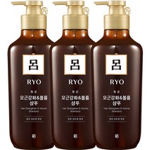 려 흑운 모근강화 볼륨 샴푸 550ml 한방샴푸, 3개