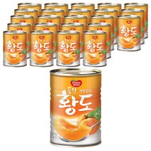 동원 황도 슬라이스 복숭아 통조림, 400g, 24개