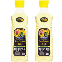 오뚜기 프레스코 해바라기유, 900ml, 2개