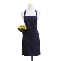 더해피 성인 목끈형 무지 앞치마, 네이비, 1개