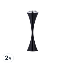 스탠드 재떨이 곡선형, 블랙, 2개, 2개